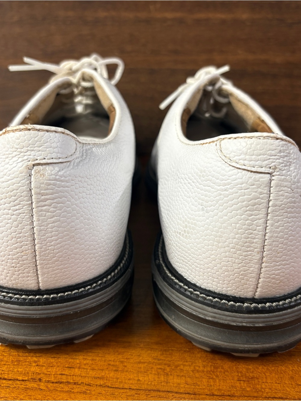 Footjoy DryJoys Premiere Series White Leather Spikeless Golf Shoe Size 10.5 - Picture 3 of 8